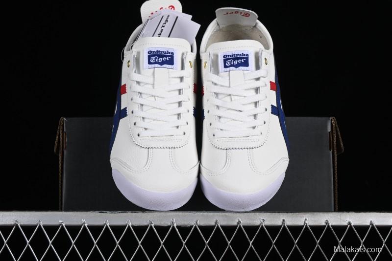 Onitsuka Tiger Mexico 66 Low-Top Leather Sneakers for Casual Running - D507L-0152