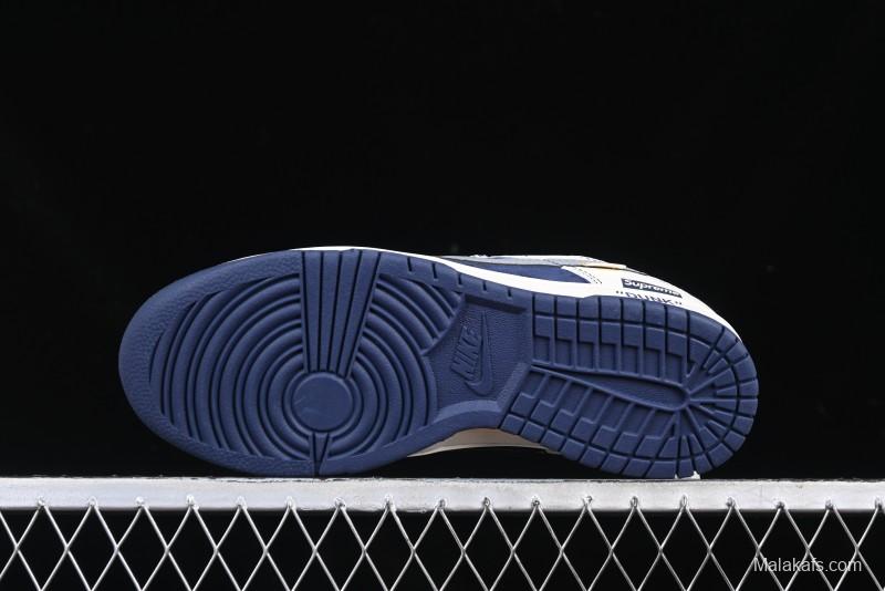 Nike SB Dunk Low Stussy Anniversary Edition Customized Low-Top Casual Sneakers - DM6868-035