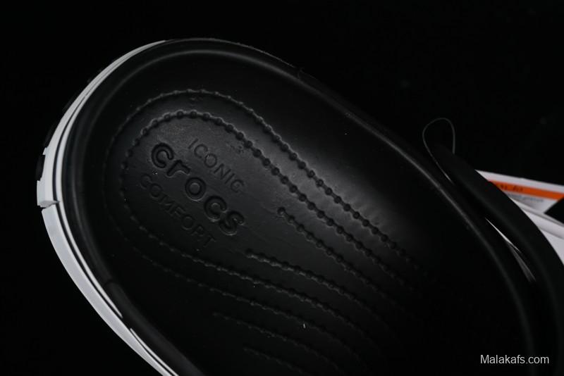 Crocs Crocband Platform Rainbow Comfortable Thick-Soled Clogs - B.D4