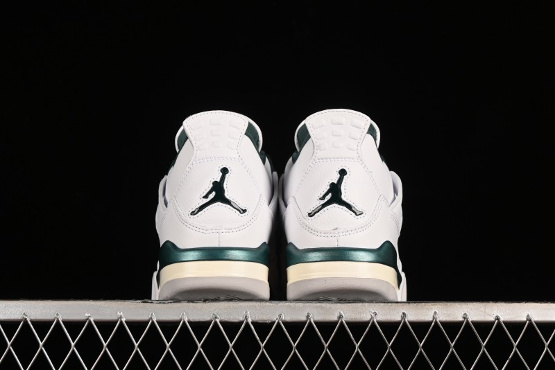 Nike Air Jordan 4 Retro Sneakers with Oxidized Green Accents and Visible Air Cushion - AQ8138-103