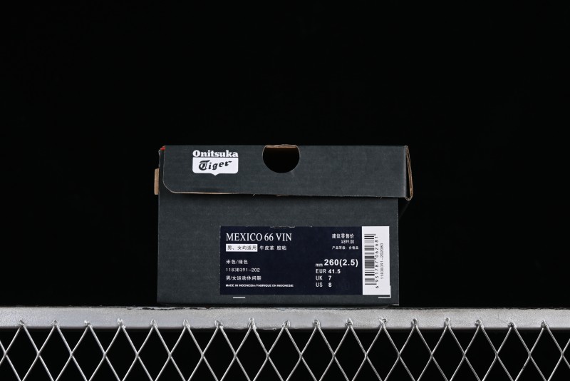 Onitsuka Tiger Mexico 66 Low-Top Leather Casual Running Shoes - 1183B391-202