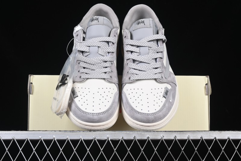 Nike Travis Scott x Fragment Design x Air Jordan 1 Low OG SP AJ1 Retro Sneakers - SJ2068-132