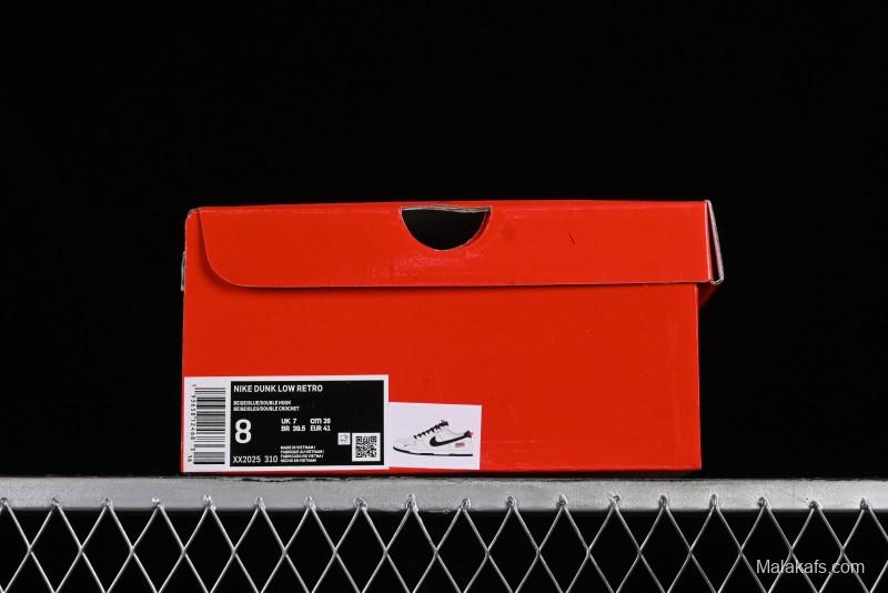 Nike Supreme x SB Dunk Low Balenciaga Collaboration - Off White Blue Canvas Anniversary High-End Custom Low-Top Casual Sneakers - XX2025-310