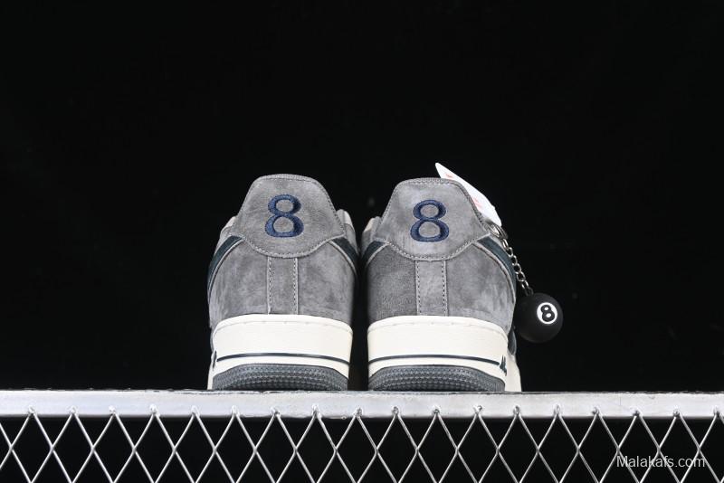 Nike Air Force 1'07 Low "Black Eight" Custom Casual Sneakers for Autumn Winter - YD2425-808