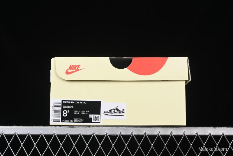 Nike SB Dunk Low Stussy x Gucci Triple Collaboration - Irregular Black Swoosh Anniversary Custom Low-Top Casual Sneakers - FC1688-196