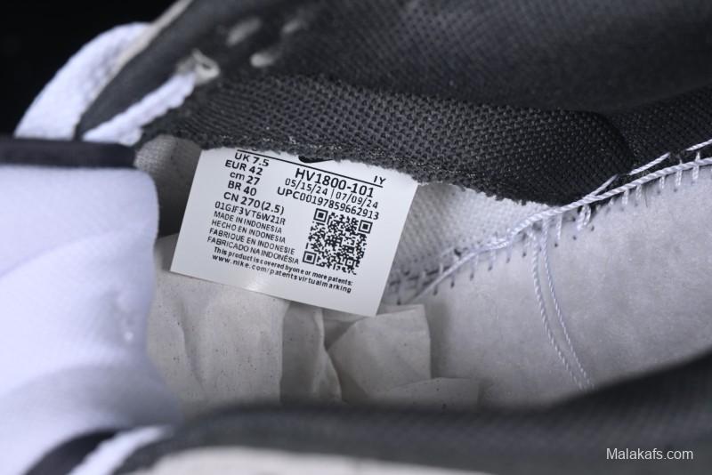 Nike Dunk Low 85 Double Swoosh Series White Grey Panda SB Low Top Casual Skate Shoes - HV1800-101