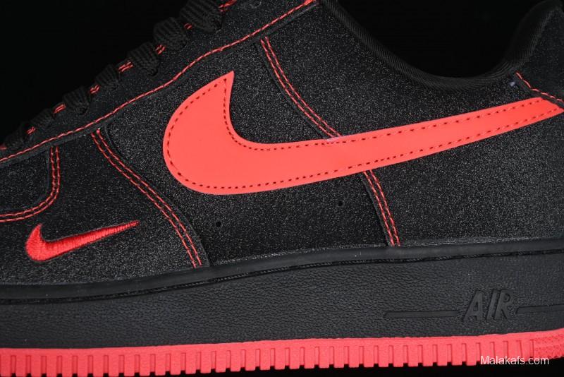 Nike Air Force 1 '07 Low Casual Sneakers in Heartbeat Orange with Full-Length Air Cushion - DF0188-015