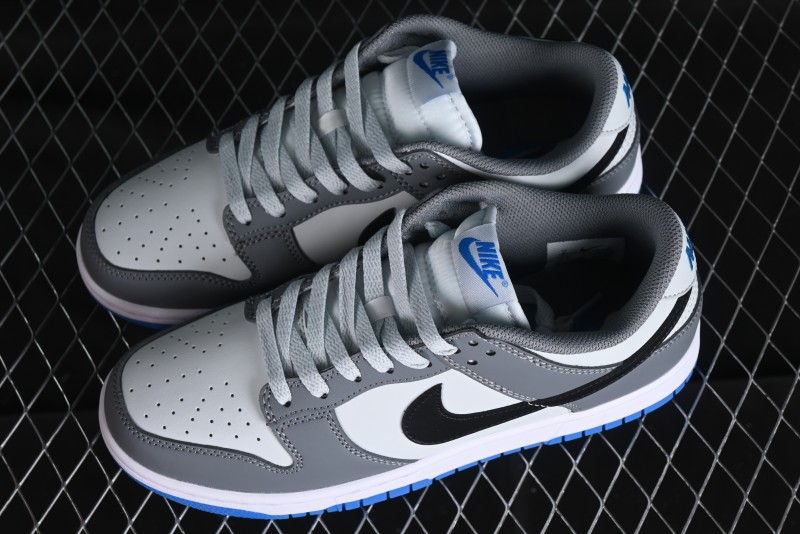 Nike Dunk Low SB Skateboarding Shoes in White Blue Grey - FB9109-001