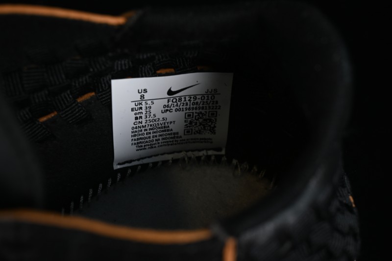 Nike Air Footscape Woven Asymmetrical Woven Slip-Resistant Low-Top Lifestyle Sneakers - FQ8129-010