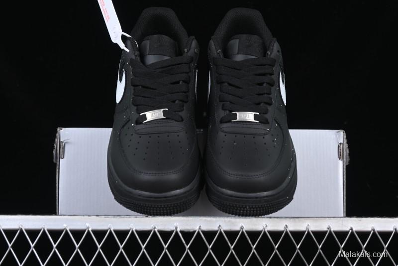 Nike Air Force 1 '07 Low Casual Sneakers with Black Splatter Design - ZH0316-046