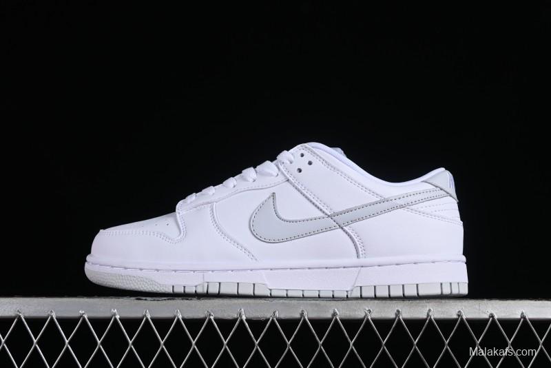 Nike SB Dunk Low All-White Low-Top Casual Skate Shoes - DV0831-101