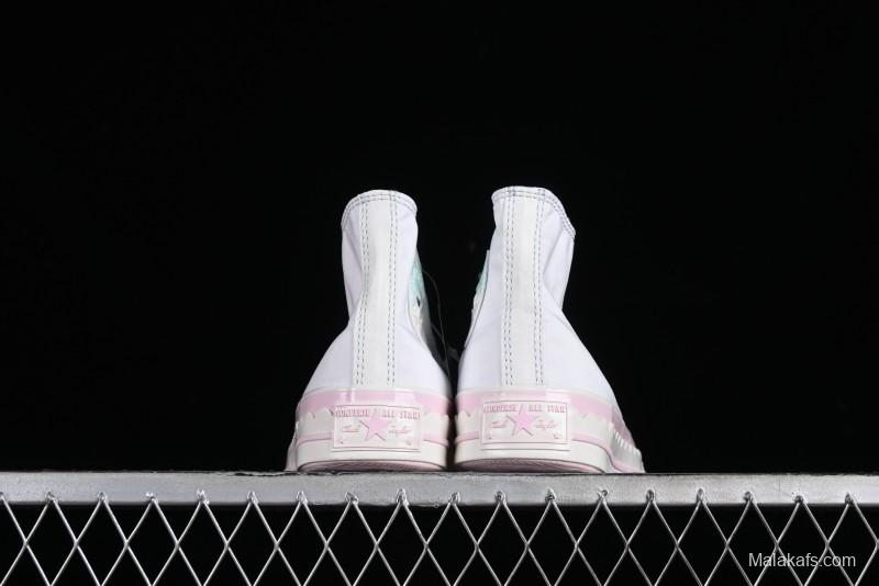 Converse Chuck 1970s Ice Cream Fun White Pink High Top Canvas Sneakers - A10947C