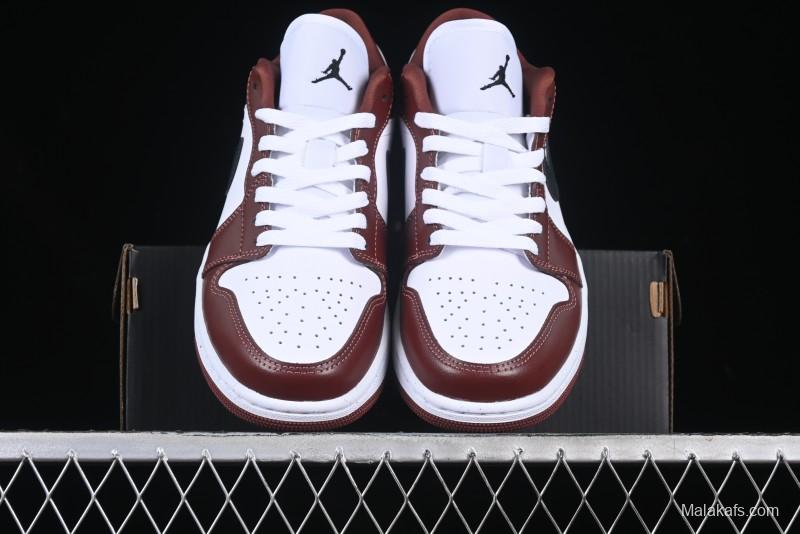 Nike Air Jordan 1 Low AJ1 White University Red Casual Sneakers - HF3148-102