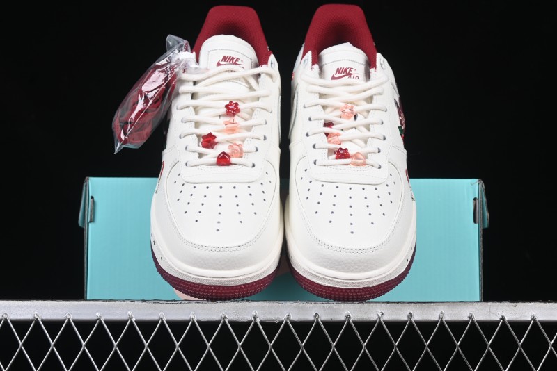 Nike Air Force 1 '07 Low "Grandma Christmas" Limited Edition Custom Casual Sneakers - FZ5068-616