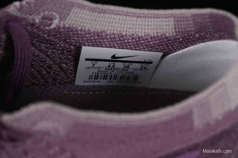 Nike Vapormax Flyknit Breathable Casual Running Shoes with Full-Length Air Cushion - 849557-500