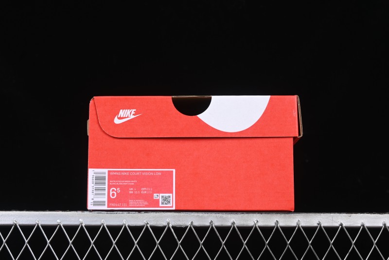 Nike Court Vision Low Lo Leather Low-Top Retro Casual Breathable Sneakers - FN3447-131