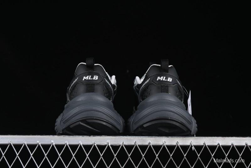 New York Yankees MLB Winner Chunky Height Increasing Thick Sole Running Shoes - 3ASHWD15N50BKS