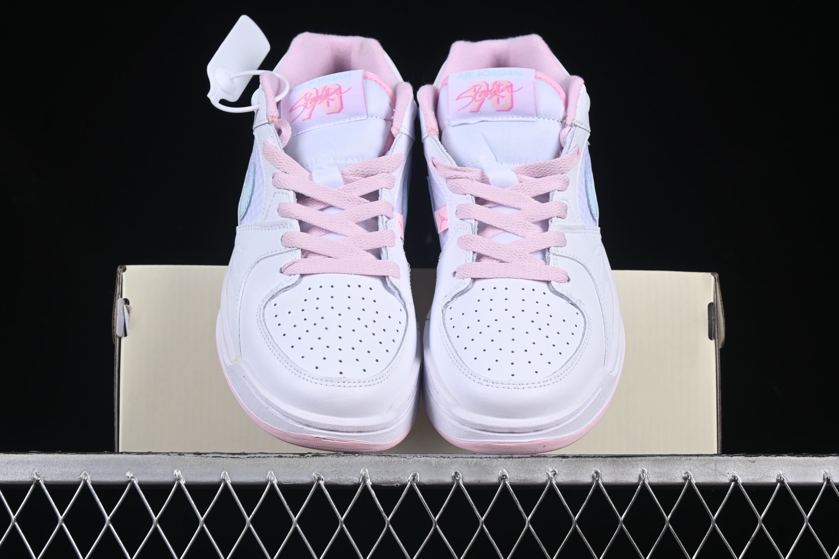 Nike Court Slide Women's Sneakers - Pastel Pink & Aqua Accents