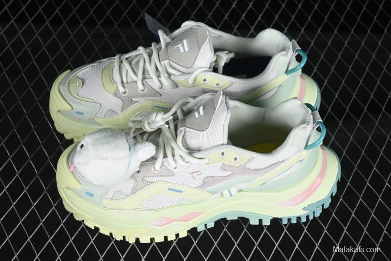 Playful Pastel Chunky Sneakers with Plush Bird Charm – Bold & Whimsical Streetwear Kicks