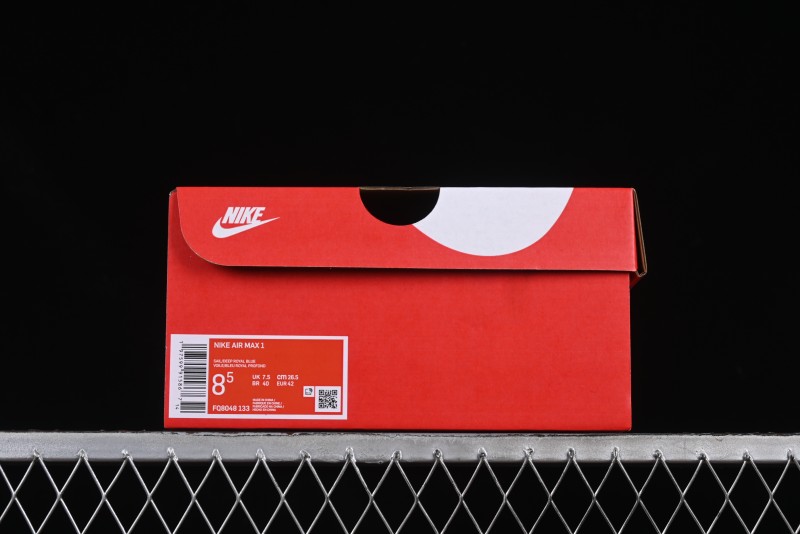 Nike Air Max 1 Retro Running Shoes with Half-Sole Air Cushion - FQ8048-133