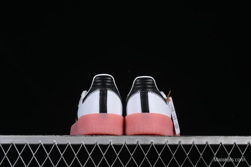 Adidas Samba Classic – White/Black with Pink Translucent Sole