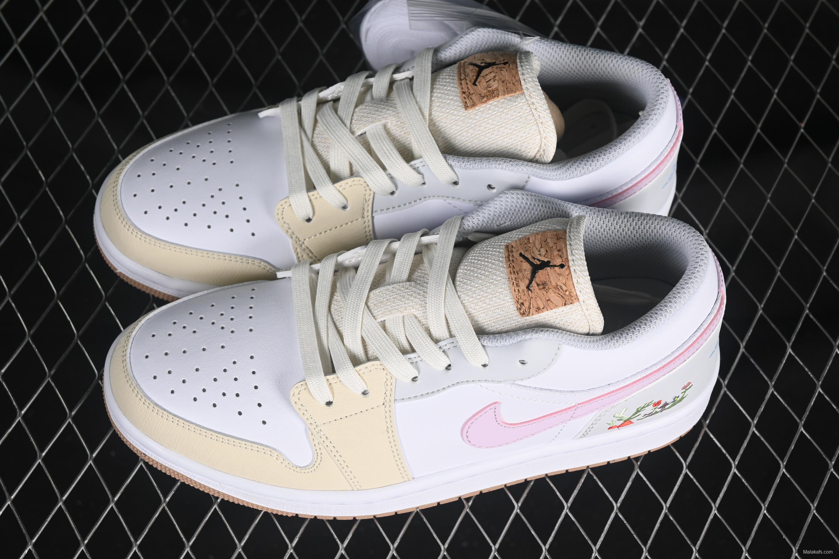 Nike Air Jordan 1 Low AJ1 Plant Embroidery Casual Sneakers - IB8861-151