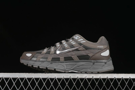 Nike P-6000 Prm Retro Casual Sneakers with Layered Design - CD6404-202