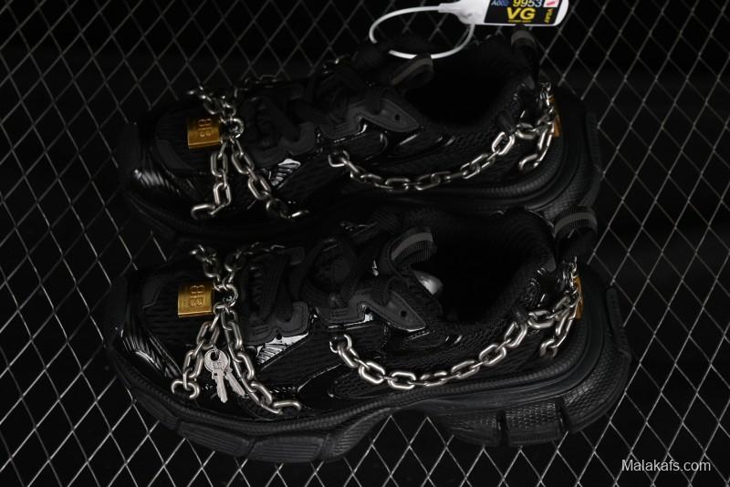 Balenciaga Phantom Sneaker 3XL Running Shoes with Transparent Heel Strap - W3XPL1882