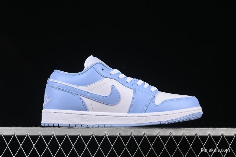Nike Air Jordan 1 Low AJ1 White Blue Casual Sneakers - DC0774-142