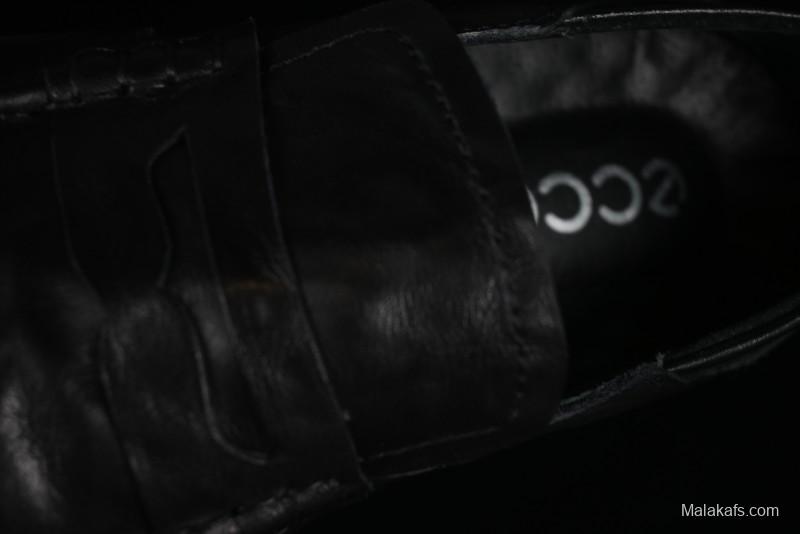 ECCO Soft Moc Summer Genuine Leather Breathable Slip-On Driving Shoes - 63516801001