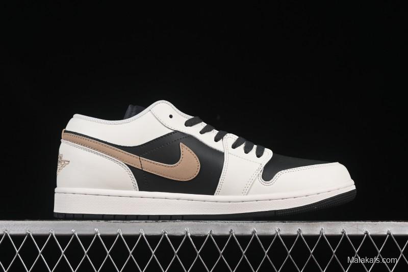 Nike Air Jordan 1 Low AJ1 Retro Casual Sneakers in Black White Grey - IH0649-021