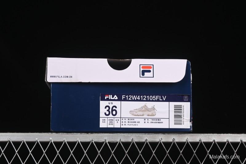 Fila Heritage Fluid Cat Claw 5.0 Vintage Dad Shoes with Lace-Up Design - F12W412105FLV