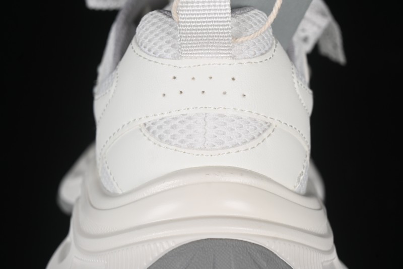 GG-CC Lace Pearl Chain Casual Platform Dad Shoes - 250310 White