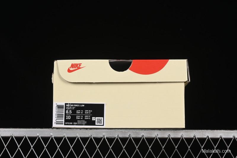 Nike Air Force 1'07 Low Just Do It Casual Sneakers with Full-Length Air Cushion - DF0188-056