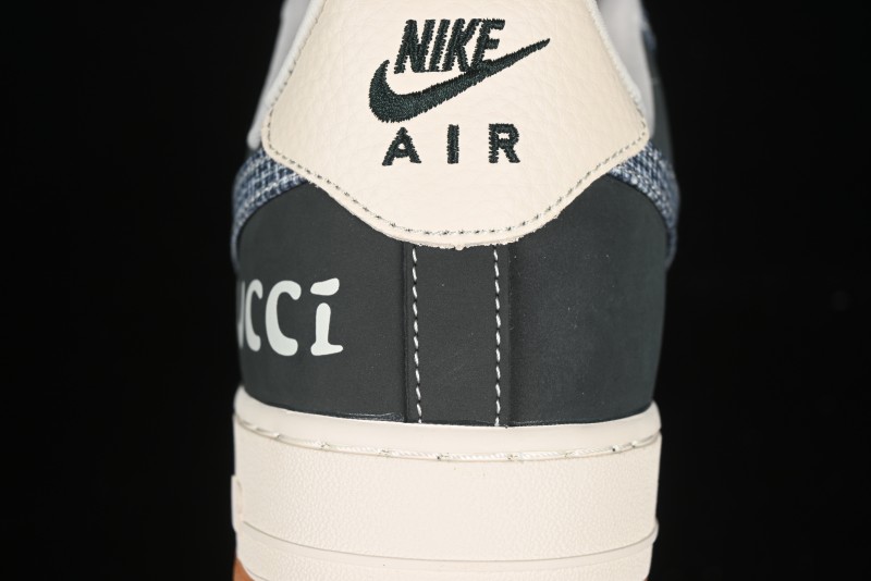 Nike Air Force 1'07 Low Gucci Collaboration Floral Pattern Rubber Sole Casual Sneakers - DF0188-058