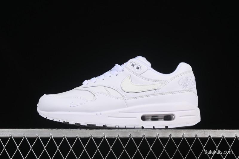 Nike Air Max 1 Retro Running Shoes with Half-Sole Air Cushion - HF8813-100