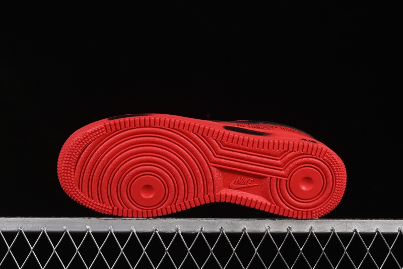 Nike Air Force 1'07 Low Watermelon Red Casual Sneakers with Full-Length Air Cushion - FD7039-600