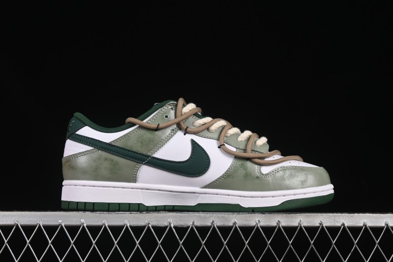 Nike Dunk Low Butterfly Bamboo Forest Green Low-Top Casual Sneakers - DD1391-101
