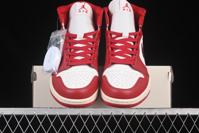 Nike Air Jordan 1 Mid AJ1 China Red Mid-Top Casual Sneakers - HJ9337-106