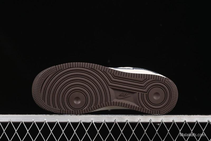 Nike Air Force 1 '07 Low Stussy Collaboration Cartoon Swoosh Casual Sneakers - ZH2598-309