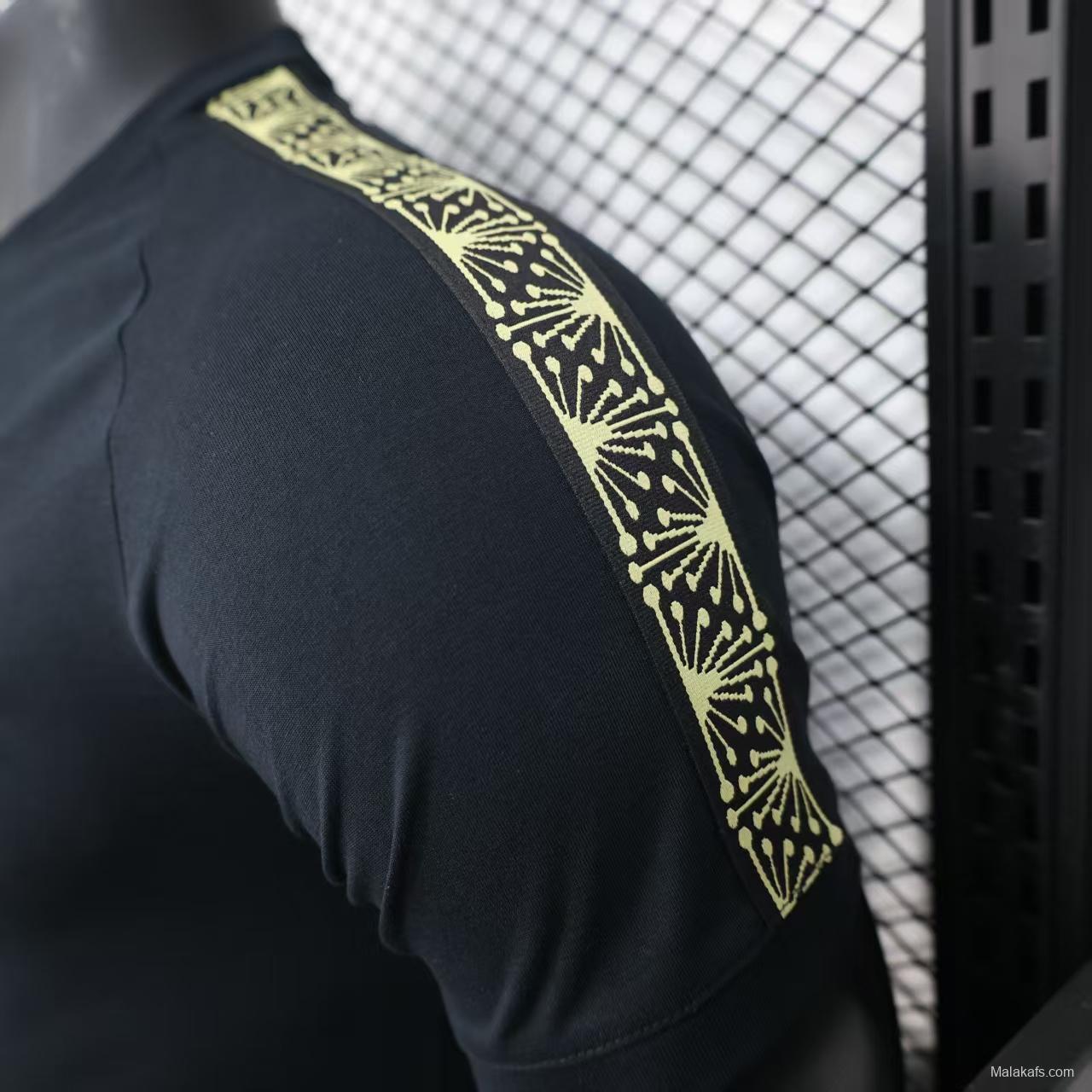 2025 Mexico Cotton Black Casual T-Shirt