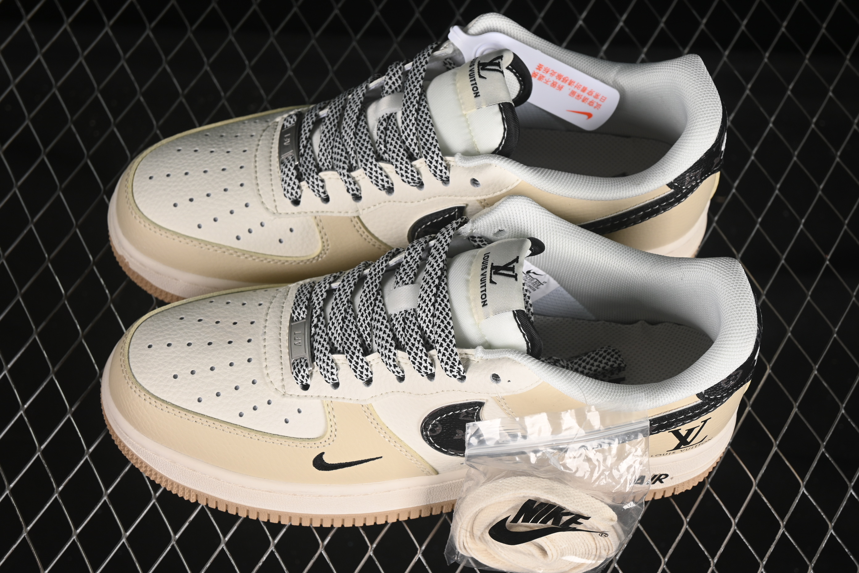 Nike Air Force 1 '07 Low LV Collaboration Casual Sneakers with Full-Length Air Cushion - ZH2598-308