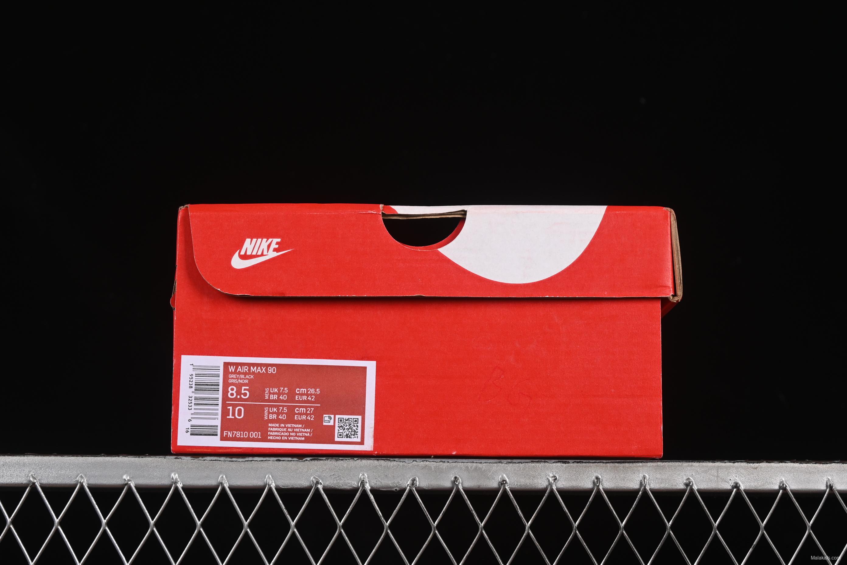 Nike Air Max 90 Retro Running Shoes with Visible Air Cushion - FN7810-001