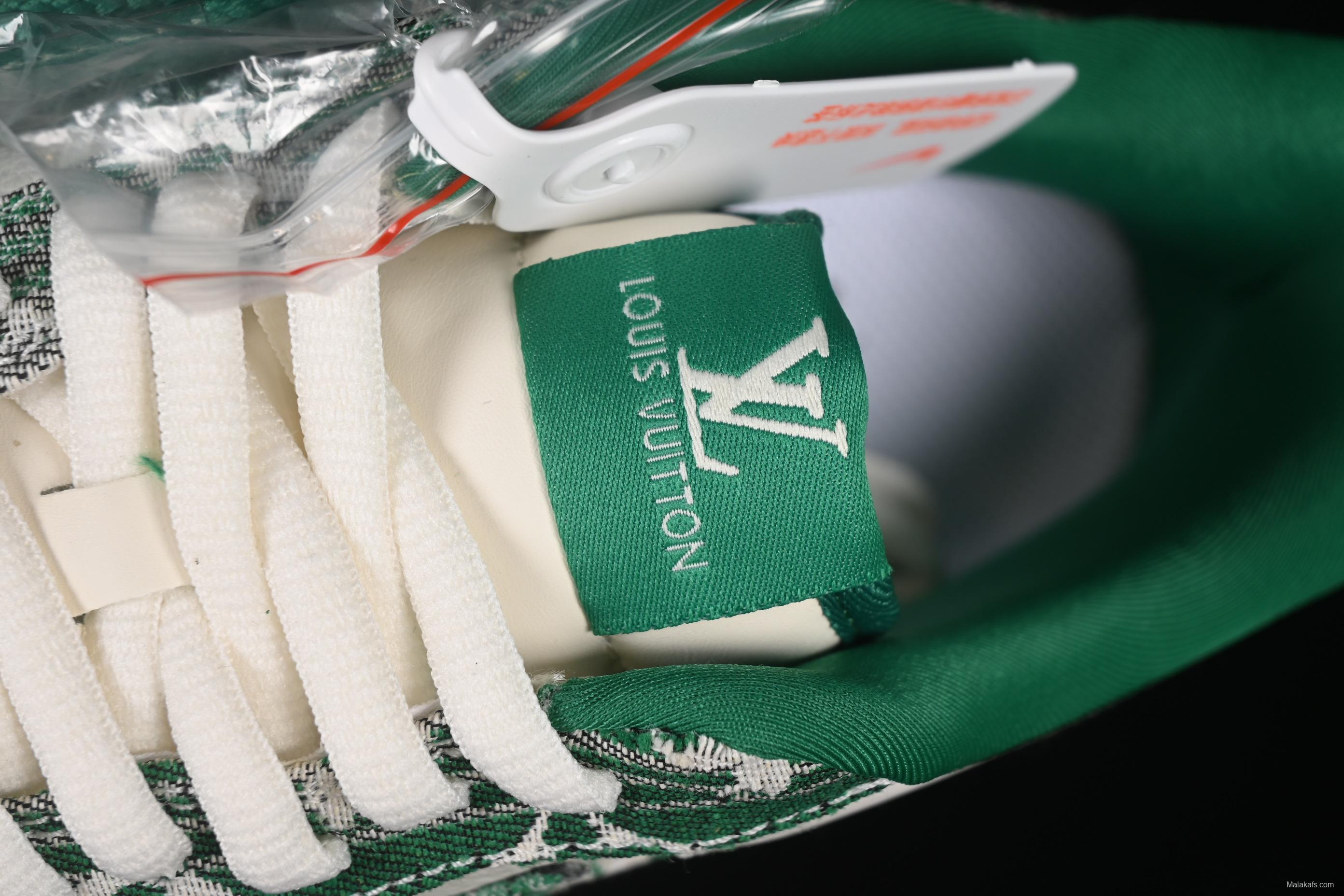 Nike Air Force 1 '07 Low LV Collaboration Green Denim Casual Sneakers - SC9207-538