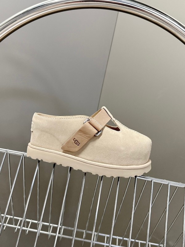 2025 UGG Beige Suede Slippers KFY00230
