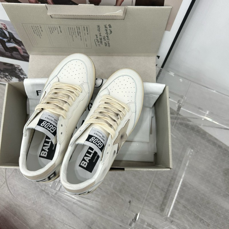2024 Unisex GGDB White Grey Leather Sneakers MJ00260
