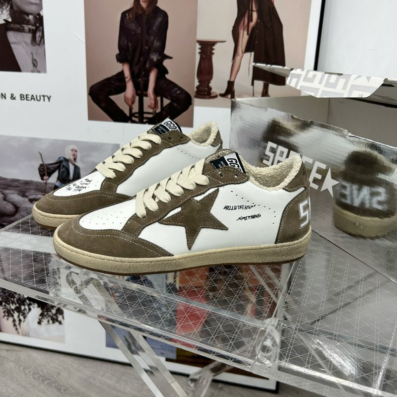 2024 Unisex GGDB White Green Suede Leather Sneakers MJ00260