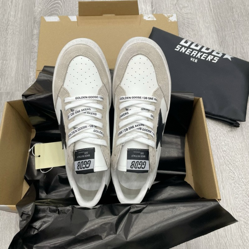 2024 Unisex GGDB White Black Suede Leather Low-top Sneakers MJ00260