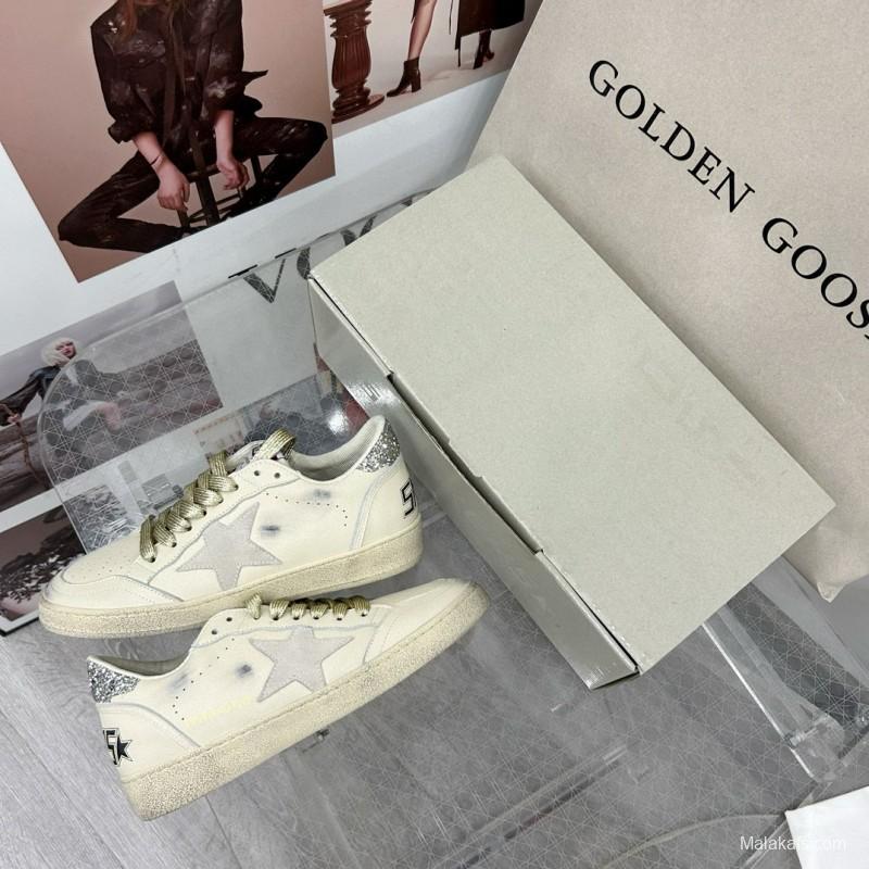 2024 Unisex GGDB White Grey Leather Suede Sneakers MJ00260