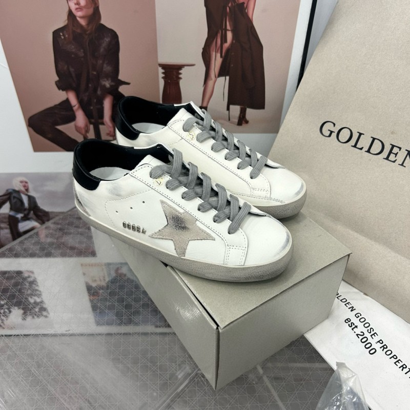 2024 Unisex GGDB White Black Leather Sneakers